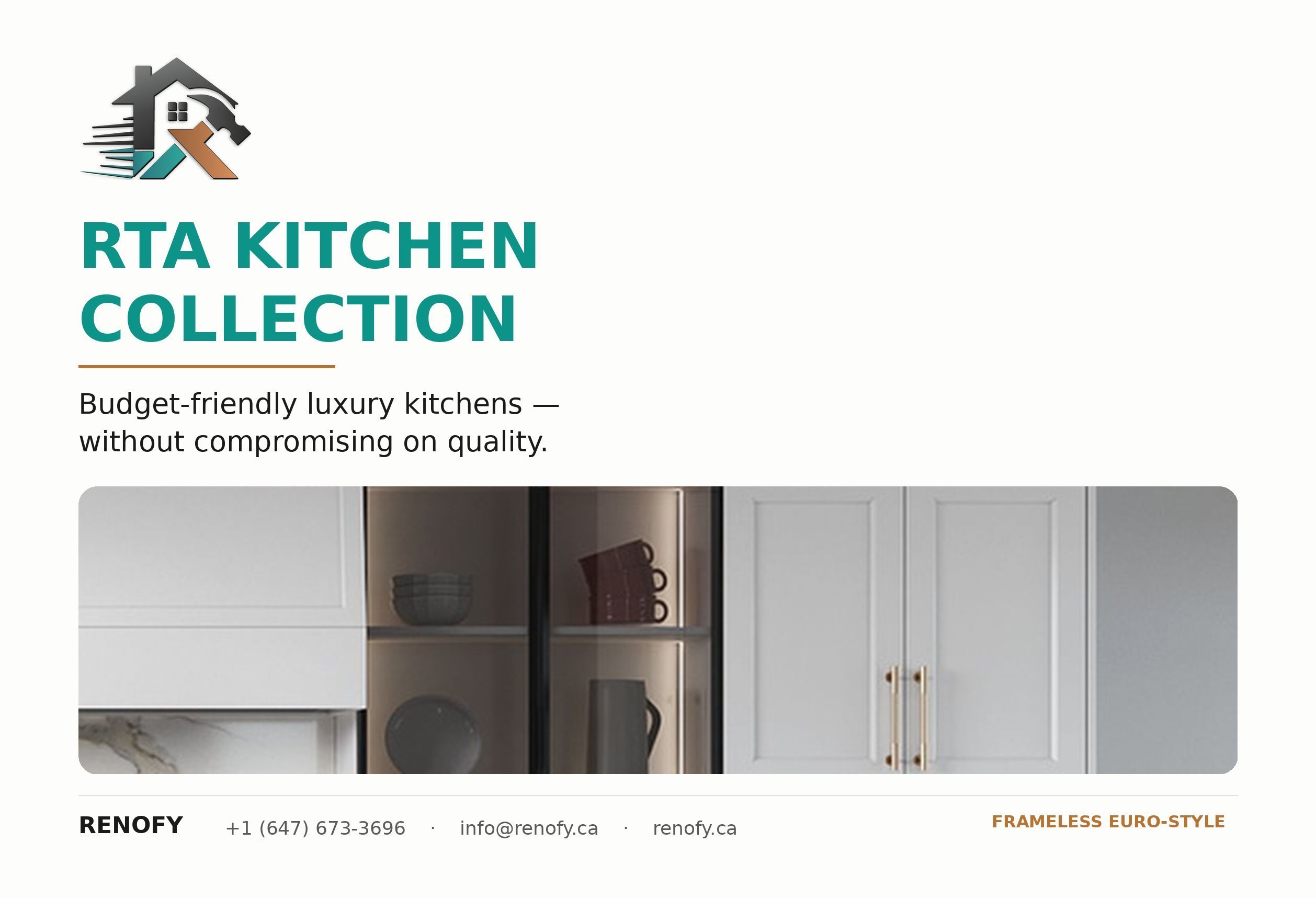 Renofy RTA Kitchen Collection cover, page 1 of 26
