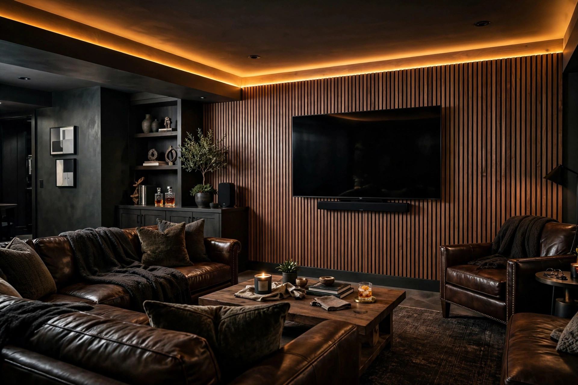 Finished basement lounge renovation in Toronto by Renofy